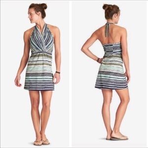 Athleta Go Anywhere halter dress Striped Size 0